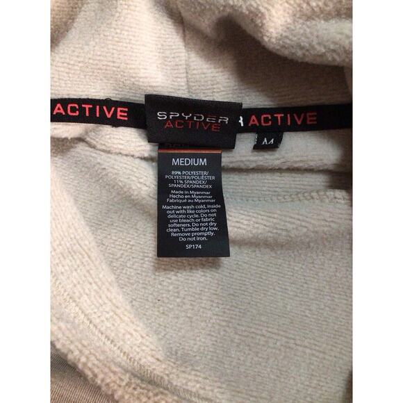 Spyder Active Women’s Pullover Sweater Drawstring Mock Neck Pockets Medium - Picture 5 of 7